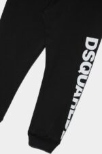 Dsquared2 Iconic BLACK-WHITE-DS2 Kids Sweatpants - Image 4