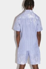 Dsquared2 Iconic Bowling Shirt D2 BLUE - Image 2