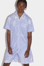 Dsquared2 Iconic Bowling Shirt D2 BLUE