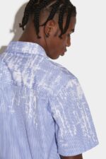 Dsquared2 Iconic Bowling Shirt D2 BLUE - Image 4
