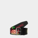 Dsquared2 Iconic BROWN/BLACK Smiley Cowhide Belt D2 BROWN