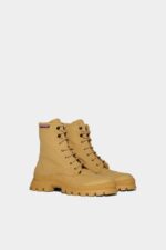 Dsquared2 Iconic BROWN/IVORY Tank Combat Boots D2 - Image 3