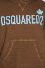 Dsquared2 Iconic BROWN One Life Organic Cotton Cool Fit Hooded Sweatshirt - Image 3