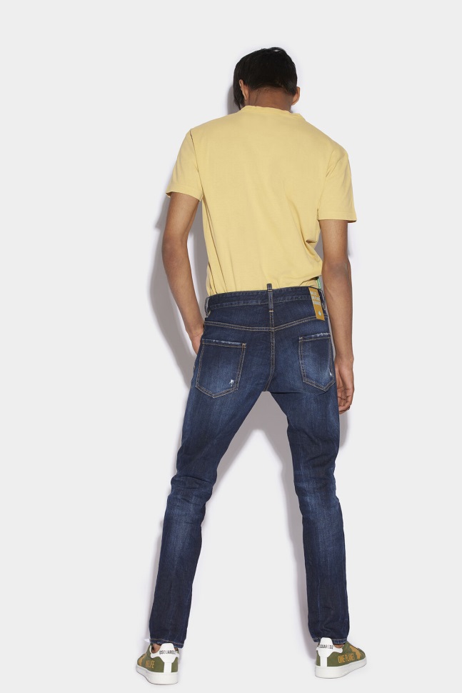 Dsquared2 Iconic Brown Tab Partially Organic Cotton Cool Guy Jeans - Image 2