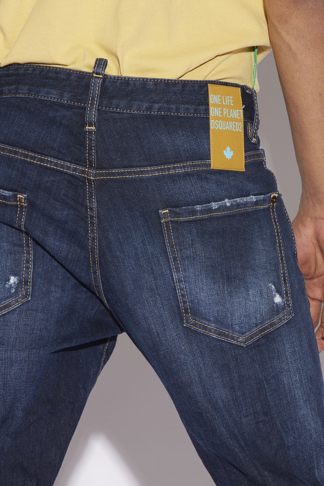 Dsquared2 Iconic Brown Tab Partially Organic Cotton Cool Guy Jeans - Image 3