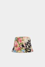 Dsquared2 Iconic Camo Spray Bucket Hat BLACK - Image 3