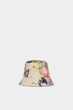 Dsquared2 Iconic Camo Spray Bucket Hat BLACK - Image 4