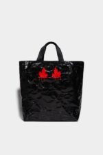 Dsquared2 Iconic Canadian Heritage Tag Bag BLACK D2 - Image 2