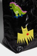 Dsquared2 Iconic Canadian Heritage Tag Bag BLACK D2 - Image 4