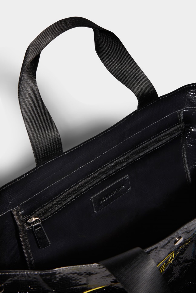Dsquared2 Iconic Canadian Heritage Tag Bag BLACK D2 - Image 5