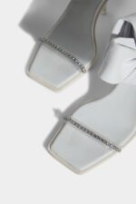 Dsquared2 Iconic Cassandra Heeled Sandals WHITE/BLACK - Image 4