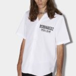 Dsquared2 Iconic Ceresio 9 Bowling Shirt WHITE/BLACK