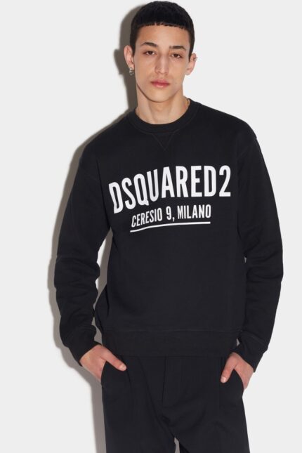 Dsquared2 Iconic Ceresio 9 Cool Sweater WHITE/MILITARY GREEN