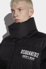Dsquared2 Iconic Ceresio 9 Puffer Jacket PINK/BLACK - Image 3