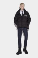 Dsquared2 Iconic Ceresio 9 Puffer Jacket PINK/BLACK - Image 5