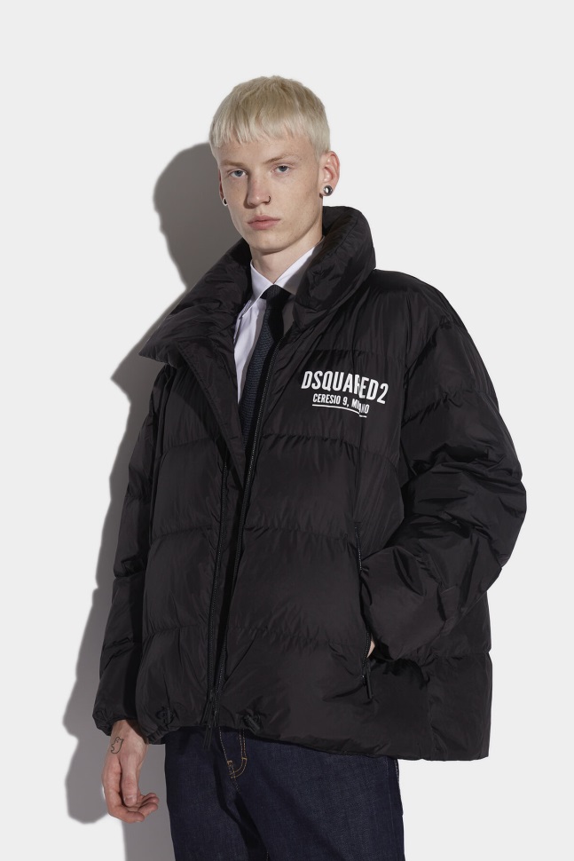 dsquared2_iconic_ceresio_9_puffer_jacket_pink_black.jpg Dsquared2 Iconic Ceresio 9 Puffer Jacket PINK/BLACK - Image 1