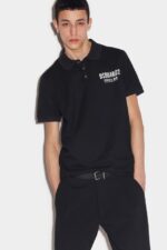 Dsquared2 Iconic Ceresio 9 Tennis Polo WHITE/BLACK