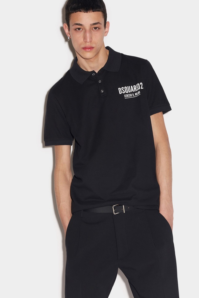 dsquared2_iconic_ceresio_9_tennis_polo_white_black.jpg Dsquared2 Iconic Ceresio 9 Tennis Polo WHITE/BLACK - Image 1