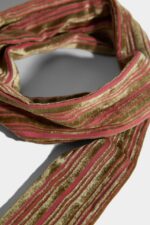 Dsquared2 Iconic Chic Fringes Scarf D2 CAMEL - Image 3