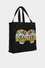 Dsquared2 Iconic Chinese NY Shopping Bag D2 BLACK - Image 4