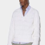 Dsquared2 Iconic Chunky Knit Sweater D2 WHITE