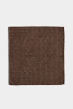 Dsquared2 Iconic Classic Pocket Square D2 BROWN - Image 2