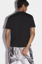 Dsquared2 Iconic Click Leaf Box T-Shirt WHITE/BLACK - Image 2