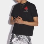 Dsquared2 Iconic Click Leaf Box T-Shirt WHITE/BLACK
