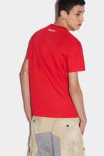 Dsquared2 Iconic Cool T-Shirt WHITE/RED D2 - Image 2