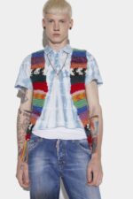 Dsquared2 Iconic Crochet Vest FANTASY - Image 3