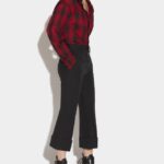 Dsquared2 Iconic Cuffed Bell Bottom Trousers D2 BLACK