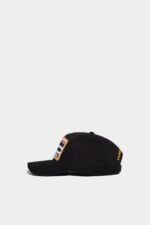 Dsquared2 Iconic D2 Baseball Cap BLACK1 D2 - Image 3