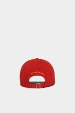 Dsquared2 Iconic D2 Baseball Cap D2 RED - Image 2
