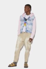 Dsquared2 Iconic D2 Inc. Cargo Trousers BEIGE/BLACK