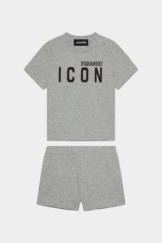 dsquared2_iconic_d2_kids_jumpsuit_grey.jpg Dsquared2 Iconic D2 Kids Jumpsuit GREY - Image 1