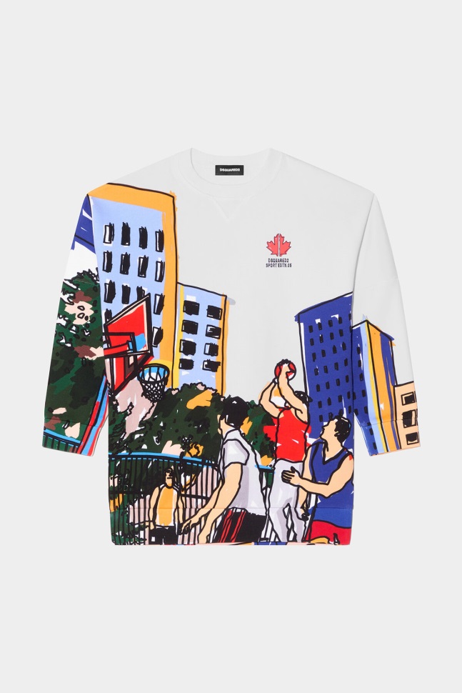 Dsquared2 Iconic D2 Kids Sport Edtn.05 T-Shirt WHITE - Image 1