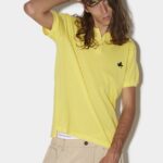Dsquared2 Iconic D2 Leaf Tennis Polo YELLOW/BLUE