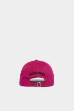 Dsquared2 Iconic D2 Patch Baseball Cap CYCLAMEN - Image 2