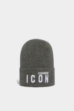 Dsquared2 Iconic D2 Patch Beanie BLACK