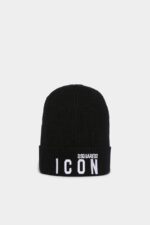 Dsquared2 Iconic D2 Patch Beanie BLACK/FANTASY