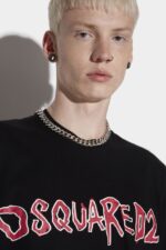 Dsquared2 Iconic D2 Rock Slouch T-Shirt - Image 3