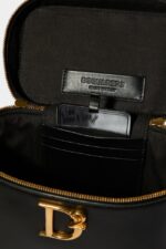 Dsquared2 Iconic D2 Statement Crossbody Bag BLACK/LIGHT BLUE - Image 5