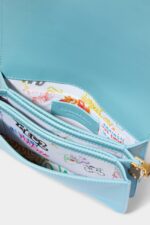 Dsquared2 Iconic D2 Statement Shoulder Bag LIGHT BLUE/BLACK - Image 4