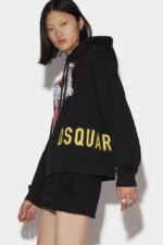 Dsquared2 Iconic D2-Tiger Cool Hoodie BLACK