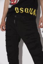 Dsquared2 Iconic D2 Tiger Sailor Jeans RED/BLACK - Image 3