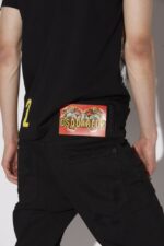 Dsquared2 Iconic D2 Tiger Sailor Jeans RED/BLACK - Image 4
