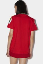 Dsquared2 Iconic D2 Tiger T-Shirt D2 RED - Image 2