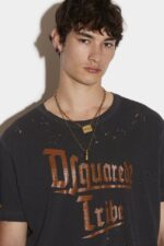 Dsquared2 Iconic D2 Tribe Destroy T-Shirt - Image 3