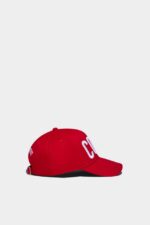 Dsquared2 Iconic D2Kids Baseball Cap ECLIPSE BLUE/TANGO RED - Image 4