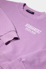 Dsquared2 Iconic D2Kids Crop Sweater BLACK/ORCHID - Image 3